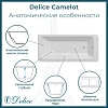 Ванна чугунная Delice Camelot 1800х800 с антискользящим покрытием DLR230616-AS Ванна чугунная Delice Camelot 1800х800 с антискользящим покрытием DLR230616-AS