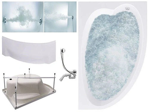 Акриловая ванна Timo IVA IVA1610R-KTIVA16-SPV1505-T-CM-T-BM-FPIVA16R 160x100 гидромассажная 6 джет, гидромассаж спины 3 джет Акриловая ванна Timo IVA IVA1610R-KTIVA16-SPV1505-T-CM-T-BM-FPIVA16R 160x100 гидромассажная 6 джет, гидромассаж спины 3 джет