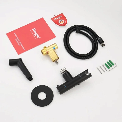 Гигиенический душ Raglo R23.56.06 встраиваемый с термостатом, черный Гигиенический душ Raglo R23.56.06 встраиваемый с термостатом, черный