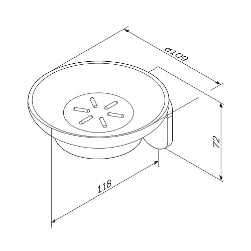 Мыльница AM.PM Joy A8434200 матовое стекло Мыльница AM.PM Joy A8434200 матовое стекло