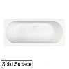 Ванна из искусственного камня WHITECROSS Gin Duo 170x75 0225.170075.200 Solid Surface белый матовый