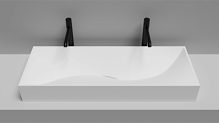 Раковина Salini SONATA 1401201M 1195x450 накладная S-Stone