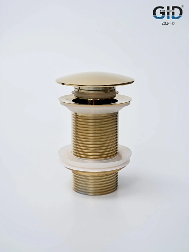 Донный клапан Gid без перелива G100 73301K золото 7x7x10 Донный клапан Gid без перелива G100 73301K золото 7x7x10