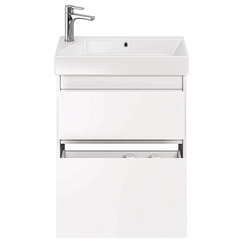 Тумба под раковину DREJA SLIM, 65 см, подвесная/напольная, 2 ящика, белый глянец 99.0401 Тумба под раковину DREJA SLIM, 65 см, подвесная/напольная, 2 ящика, белый глянец 99.0401