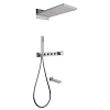 Душевая система ABBER Rund AF8753SP скрытого монтажа с изливом, термостат, сатин