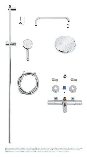 Душевая система GROHE Tempesta Cosmopolitan 210 (26223001) с термостатом, хром Душевая система GROHE Tempesta Cosmopolitan 210 (26223001) с термостатом, хром