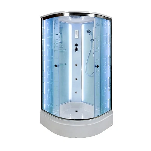 Душевая кабина Dto EM2790 LED (EM2790LED+GM) 90x90 см с гидромассажем Душевая кабина Dto EM2790 LED (EM2790LED+GM) 90x90 см с гидромассажем