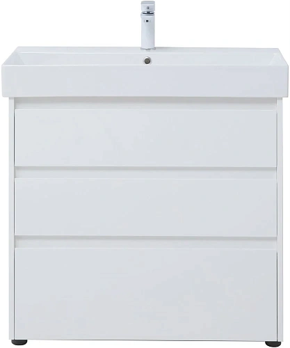 Тумба под раковину Aquanet Nova Lite 85 белый глянец (3 ящика) 00302475 Тумба под раковину Aquanet Nova Lite 85 белый глянец (3 ящика) 00302475