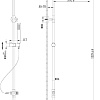 Душевая стойка BelBagno Trula TRU-COLD-U-CRM без смесителя Душевая стойка BelBagno Trula TRU-COLD-U-CRM без смесителя