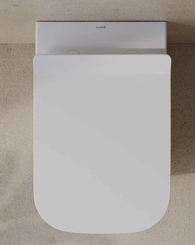 Унитаз подвесной Kludi RESA C 28WCSET43 керамический с сиденьем Унитаз подвесной Kludi RESA C 28WCSET43 керамический с сиденьем