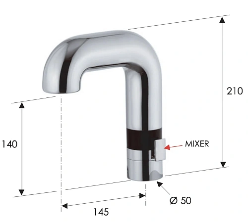 Смеситель для раковины Remer Sensor SE14 сенсорный Смеситель для раковины Remer Sensor SE14 сенсорный