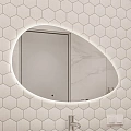 Зеркало STWORKI Скаген 92 с подсветкой, белое, инфракрасное управление, овальное 551011 Зеркало STWORKI Скаген 92 с подсветкой, белое, инфракрасное управление, овальное 551011