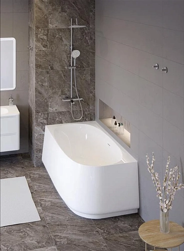 Акриловая ванна CEZARES CZR-LUX-CORNER-165-80-58-L угловая левосторонняя Акриловая ванна CEZARES CZR-LUX-CORNER-165-80-58-L угловая левосторонняя