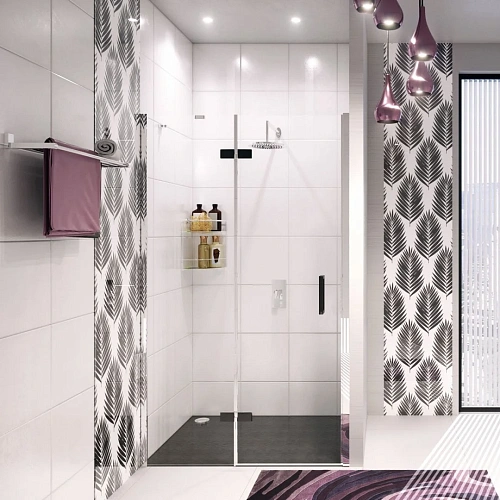 Душевая дверь WasserKRAFT Aller 10H05LBLACK MATT черный/хром Душевая дверь WasserKRAFT Aller 10H05LBLACK MATT черный/хром