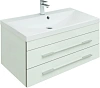 Тумба с раковиной Aquanet Верона 90 белый (подвесная 2 ящика) 00287675