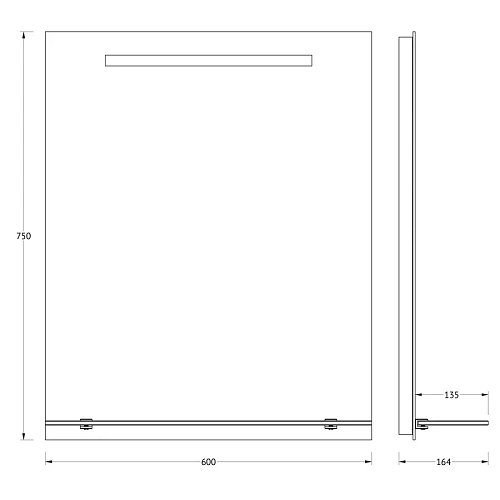Зеркало Evoform Ledline-S BY 2154 60х75 см Зеркало Evoform Ledline-S BY 2154 60х75 см