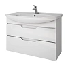 Тумба под раковину DREJA LAGUNA PLUS, 105 см, подвесная/напольная, 2 ящика, с опорами, белый глянец 99.0108 Тумба под раковину DREJA LAGUNA PLUS, 105 см, подвесная/напольная, 2 ящика, с опорами, белый глянец 99.0108