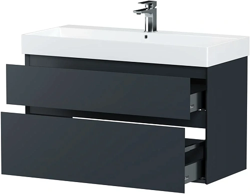 Тумба под раковину Allen Brau Infinity 100 1.210027.AM антрацит матовый Тумба под раковину Allen Brau Infinity 100 1.210027.AM антрацит матовый