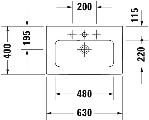 Раковина Duravit Starck 2342630000 Раковина Duravit Starck 2342630000