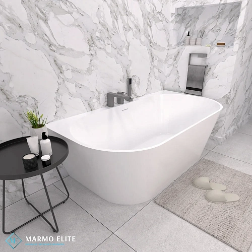 Ванна из искусственного камня Marmo-Elite Альтара PNR-170-88-1 170x88 пристенная, щелевой перелив, глянцевая Ванна из искусственного камня Marmo-Elite Альтара PNR-170-88-1 170x88 пристенная, щелевой перелив, глянцевая