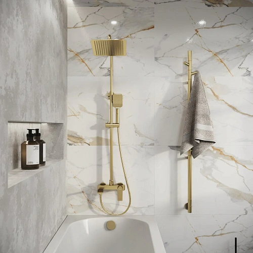 Душевая система GROSSMAN Cosmo 500.K35.02.320 золото сатиновый Душевая система GROSSMAN Cosmo 500.K35.02.320 золото сатиновый