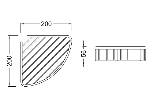 Полка Aquatek AQ4906MB черный матовый Полка Aquatek AQ4906MB черный матовый