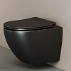 Унитаз подвесной Ceramica Nova METROPOL CN4002MB Чёрный матовый с сиденьем Унитаз подвесной Ceramica Nova METROPOL CN4002MB Чёрный матовый с сиденьем