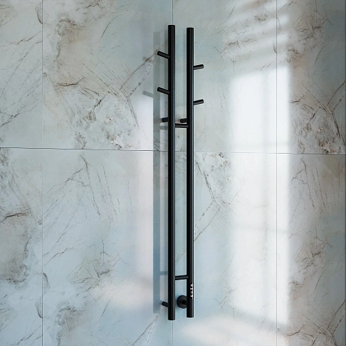 Полотенцесушитель электрический Vincea VTD-1D2BE 25х130, черный, таймер Полотенцесушитель электрический Vincea VTD-1D2BE 25х130, черный, таймер