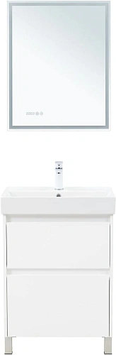 Тумба под раковину Aquanet Nova Lite 2.0 60 00346336 напольная, белый глянец Тумба под раковину Aquanet Nova Lite 2.0 60 00346336 напольная, белый глянец