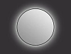 Зеркало Cersanit ECLIPSE (A64147) 80x80 с подсветкой круглое в черной рамке 64147