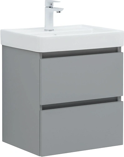 Тумба под раковину Aquanet Вега 2.0 50 мисти грин 00337958 подвесная Тумба под раковину Aquanet Вега 2.0 50 мисти грин 00337958 подвесная