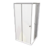 Душевой уголок Radomir Дрим 80 1-09-1-0-0-0070 квадратный, стекла прозрачные, профиль белый Душевой уголок Radomir Дрим 80 1-09-1-0-0-0070 квадратный, стекла прозрачные, профиль белый