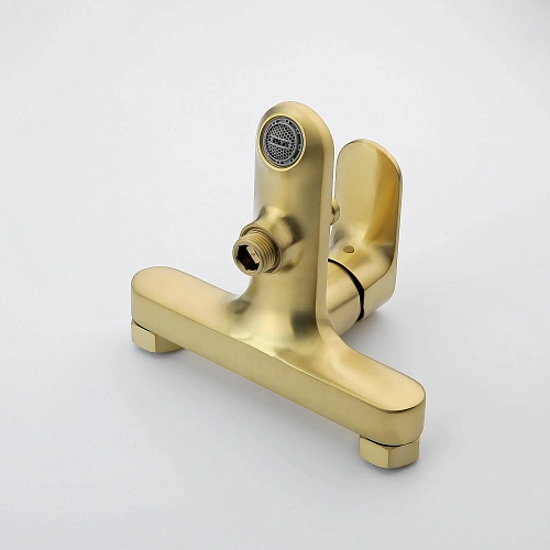 Смеситель для ванны Aquatek АЛЬФА AQ1940BG шлифованное золото Смеситель для ванны Aquatek АЛЬФА AQ1940BG шлифованное золото