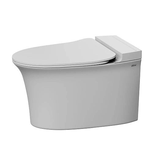 Унитаз подвесной ABBER Bequem AC1124P белый с импульсным смывом Унитаз подвесной ABBER Bequem AC1124P белый с импульсным смывом