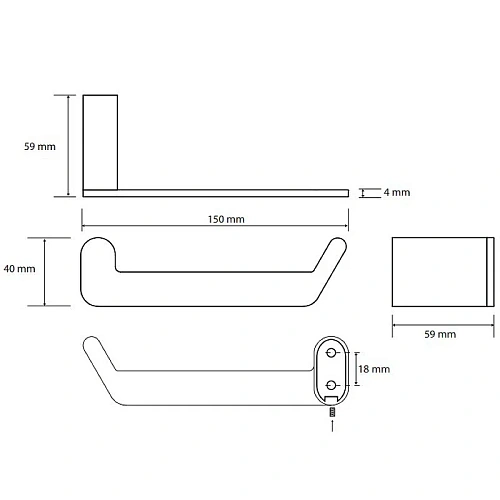 Держатель туалетной бумаги Bemeta Organic 157112021 Держатель туалетной бумаги Bemeta Organic 157112021