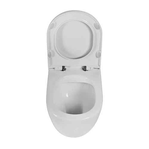 Унитаз приставной BelBagno SFERA-R BB2141CBR/BB902SC безободковый с сиденьем Унитаз приставной BelBagno SFERA-R BB2141CBR/BB902SC безободковый с сиденьем