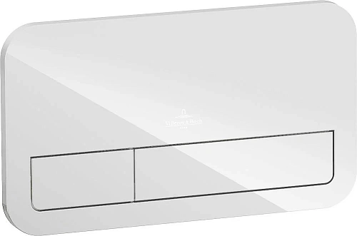 Клавиша смыва Villeroy & Boch ViConnect 9224 00 RE (922400RE) (стекло, белый глянцевый) Клавиша смыва Villeroy & Boch ViConnect 9224 00 RE (922400RE) (стекло, белый глянцевый)