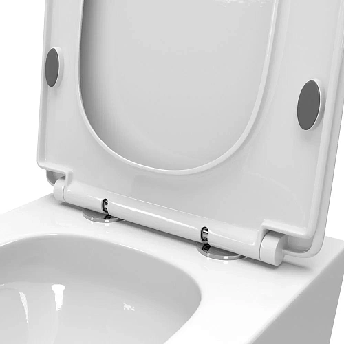 Унитаз подвесной BelBagno DUE-TOR BB5171CH-TOR/SC безободковый c сиденьем Унитаз подвесной BelBagno DUE-TOR BB5171CH-TOR/SC безободковый c сиденьем