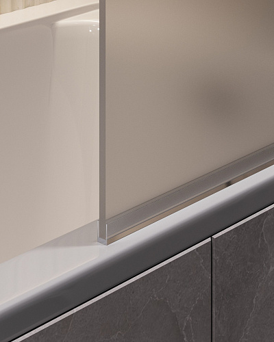 Шторка на ванну Timo TCM-80/03F-6 на монопетле 1400x800, профиль черный, стекло матовое 6 мм Шторка на ванну Timo TCM-80/03F-6 на монопетле 1400x800, профиль черный, стекло матовое 6 мм