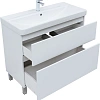 Тумба под раковину Aquanet Вега 100 00344125 напольная, белый глянец Тумба под раковину Aquanet Вега 100 00344125 напольная, белый глянец