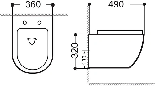 Унитаз подвесной Aquanet Rimless Cetus W Short LX-1900 с сиденьем Унитаз подвесной Aquanet Rimless Cetus W Short LX-1900 с сиденьем