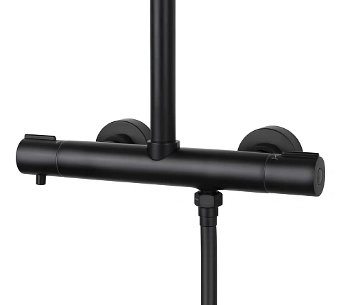 Душевая система Kaiser Serio с термостатом черный матовый 05577-2 Душевая система Kaiser Serio с термостатом черный матовый 05577-2