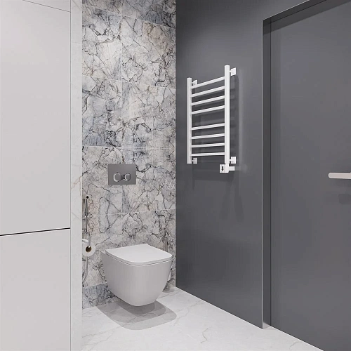 Полотенцесушитель электрический EWRIKA Деметра LP 80х50, белый R 536087 Полотенцесушитель электрический EWRIKA Деметра LP 80х50, белый R 536087