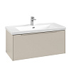 Картинка анонса товара «тумба под раковину villeroy &amp; boch subway 3.0 с подсветкой cashmere grey / cashmere grey c569l2vn»
