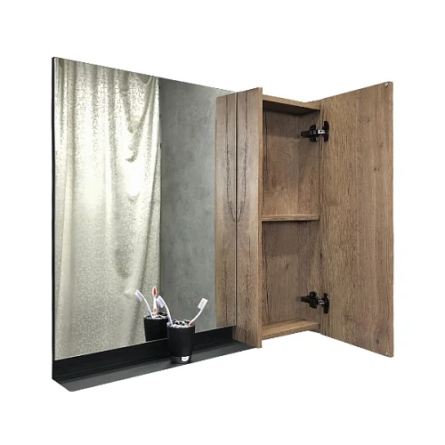 Зеркальный шкаф Comforty Кельн-90 00004147987 дуб темный Зеркальный шкаф Comforty Кельн-90 00004147987 дуб темный