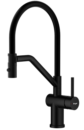Смеситель для кухни Raglo R86.41.06 с гибким изливом, черный Смеситель для кухни Raglo R86.41.06 с гибким изливом, черный