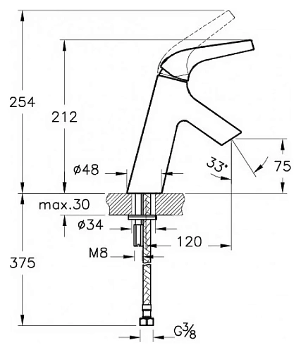Смеситель для раковины Vitra Nest A42300EXP, хром Смеситель для раковины Vitra Nest A42300EXP, хром