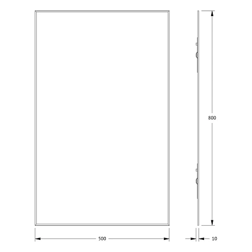 Зеркало Evoform Standard BY 0218 50х80 см с фацетом Зеркало Evoform Standard BY 0218 50х80 см с фацетом