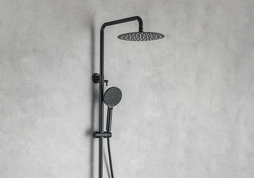 Душевая система Aquatek ВЕГА AQ2046MB черный матовый Душевая система Aquatek ВЕГА AQ2046MB черный матовый