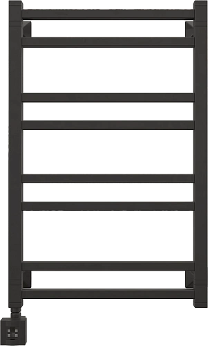 Полотенцесушитель электрический EWRIKA Кассандра Pg 80x50 L, черный матовый 510359 Полотенцесушитель электрический EWRIKA Кассандра Pg 80x50 L, черный матовый 510359